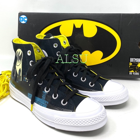Converse x BATMAN Chuck 70 High Black Men Sneakers - Picture 3 of 8